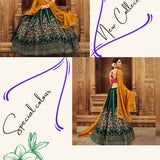 Green Bridal Wedding Lehenga