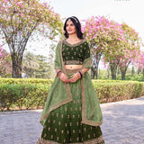 Grand Golden Crush Lehenga Choli