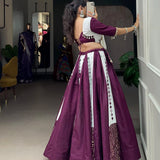 Embrace your tradition with our Exquisite Mirror work chaniya choli