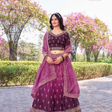 Grand Golden Crush Lehenga Choli