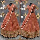 Embroidered Sequins Lehengha Choli