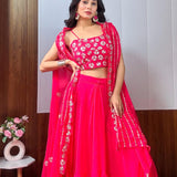 Modern Classic Georgette Koti Lehenga