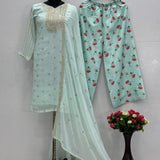 Luxury Georgette Straight Suit