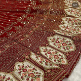 Red Party Lehenga