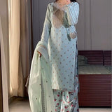 Luxury Georgette Straight Suit