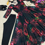 New Anarkali Faux Georgette With Digital Print Work Gown