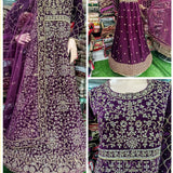 Heavy Embroidered Gown Velvet Collection