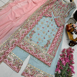 Designer Partywear Sharara Suit