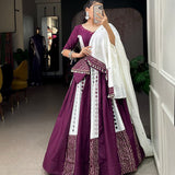 Embrace your tradition with our Exquisite Mirror work chaniya choli
