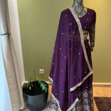 Purple Style Lehenga - Size S