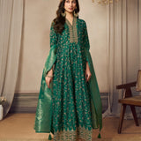 Label Khoj Silk Anarkali Suit