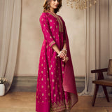 Label Khoj Silk Anarkali Suit