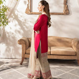 Designer Red Straight Pakistani Suit
