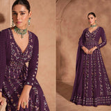 Izhar Heavy Chinon Anarkali Gown