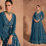 Izhar Heavy Chinon Anarkali Gown