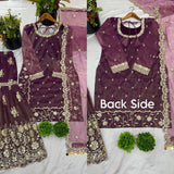 Exquisite Twill Net Designer Suit