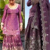 Exquisite Twill Net Designer Suit