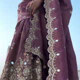 Exquisite Twill Net Designer Suit