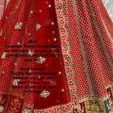 Magnificent Embroidered Silk Lehenga