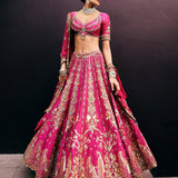 Lavish Pink Bridal Lehenga Choli