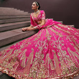 Lavish Pink Bridal Lehenga Choli