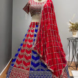 Multy Colored Georgette Lehenga