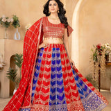 Multy Colored Georgette Lehenga