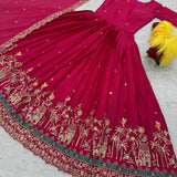 Lavish Embroidered Anarkali Gown