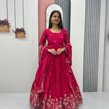 Lavish Embroidered Anarkali Gown