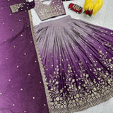 Festival Embroidered Shaded Lehenga