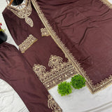 Madhuri Classy Chinon Suit