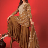 Mustard Heavy Top Sharara