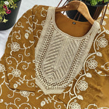 Mustard Heavy Top Sharara