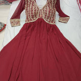 Luxury Faux Georgette Gown