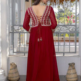 Luxury Faux Georgette Gown
