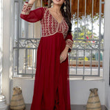 Luxury Faux Georgette Gown