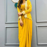Fancy Traditional Koti Style Suit