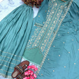 Lavish Designer Silk Top Sharara