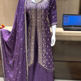 Lavish Designer Silk Top Sharara