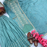 Lavish Designer Silk Top Sharara