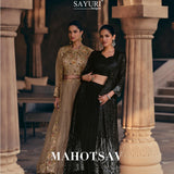 Mahotsav Chinon Silk Indo Lehenga