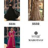 Mahotsav Chinon Silk Indo Lehenga