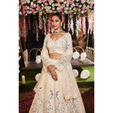 Lavish Peacock Soft Net Lehenga
