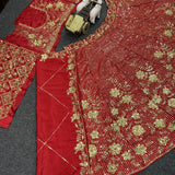Maroon Heavy Embroidered Lehenga