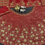 Maroon Heavy Embroidered Lehenga
