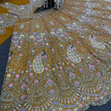 Grand Peacock Embroidered Lehenga