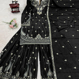 Lavish Panjabi Chinon Silk Suit