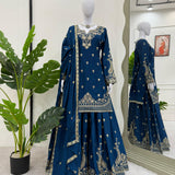 Lavish Panjabi Chinon Silk Suit