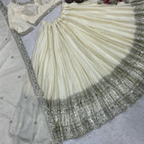 Modern Touch Creamy Lehenga