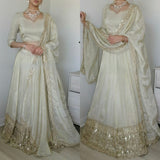 Modern Touch Creamy Lehenga